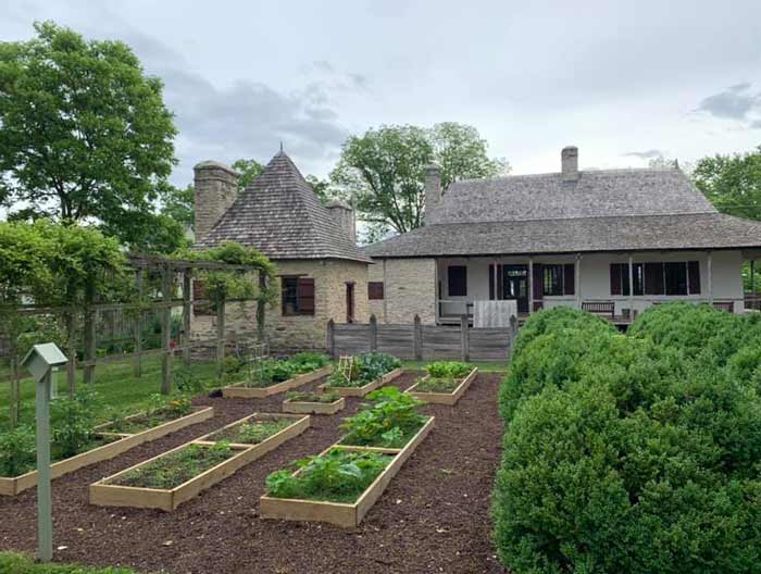 Bolduc House with outdoor kitchen and garden