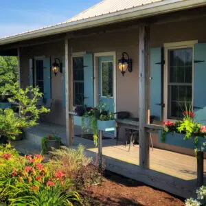 Front porch of Creole Cabin