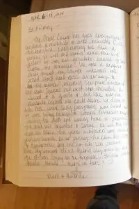 French Cabin Guest Book Notes March of 2025